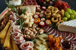 A selection of charcuterie.