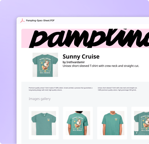 Pampling product data sheet