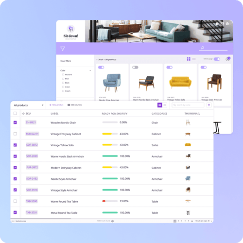 PIM online product catalog
