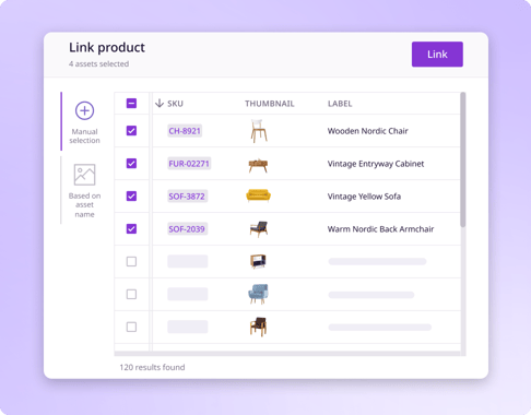 Linking products in Plytix DAM