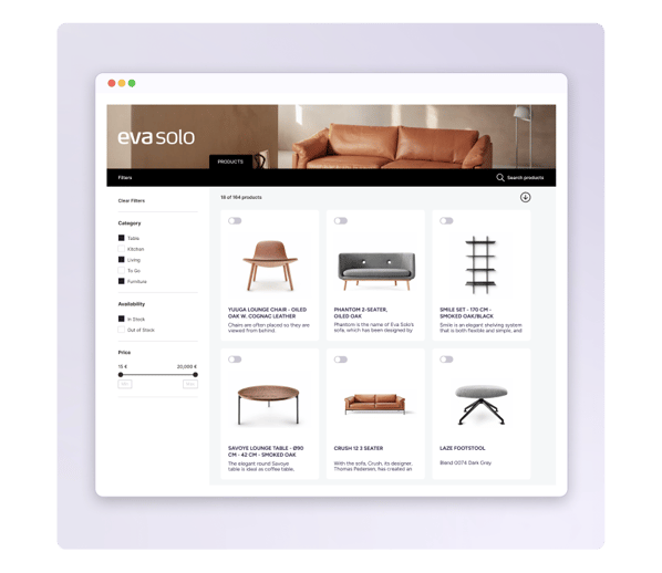 Brand Portal - Eva Solo example