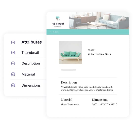 screenshot of Plytix Brand Portal sample