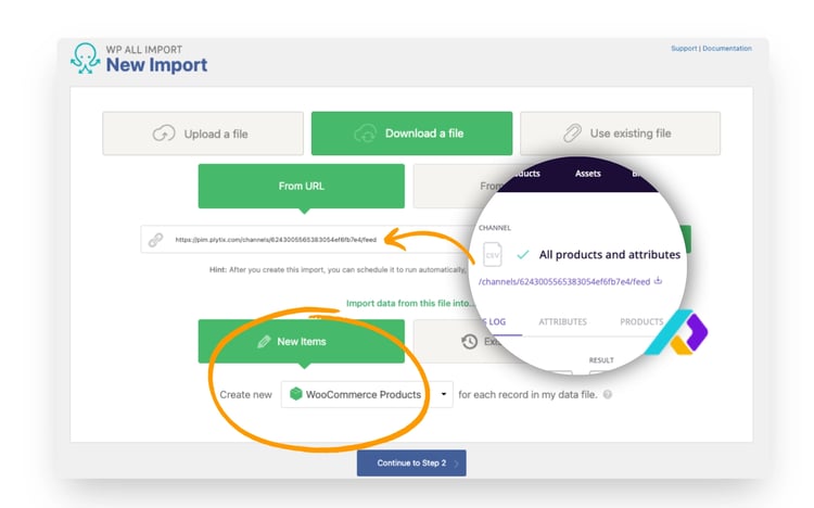 Connecting WP All Import with Plytix PIM