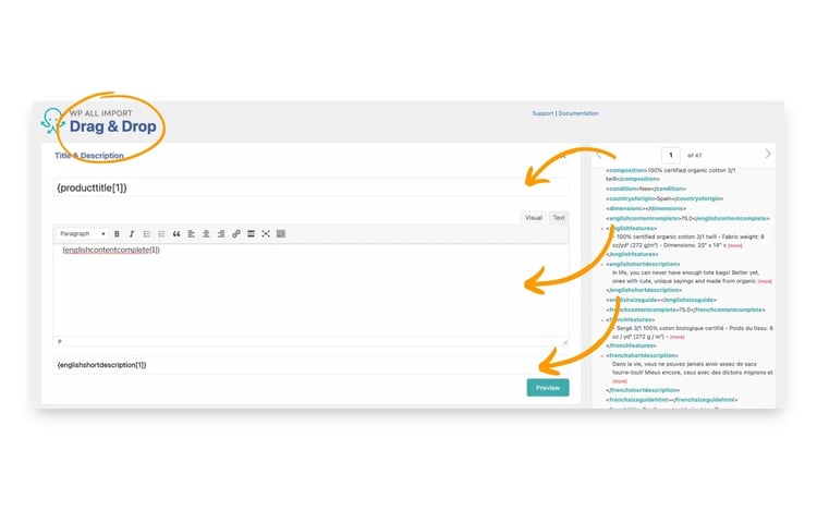 Uploading specific data with WP All Import to WooCommerce