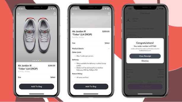 social commerce snapchat example
