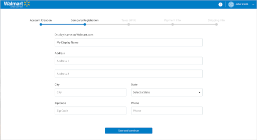 Setting up your profile on Walmart