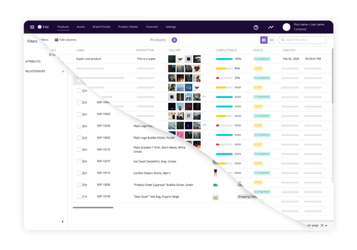 Product Information Management tool