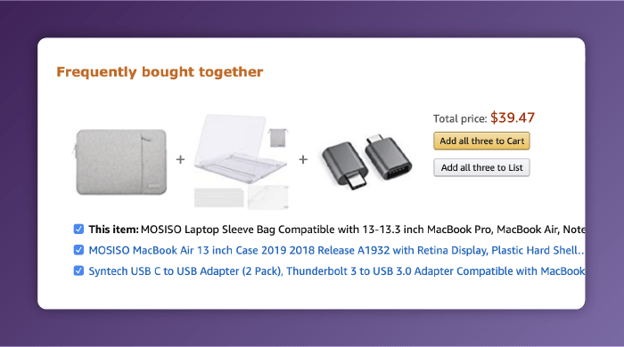 Use Complementary Products