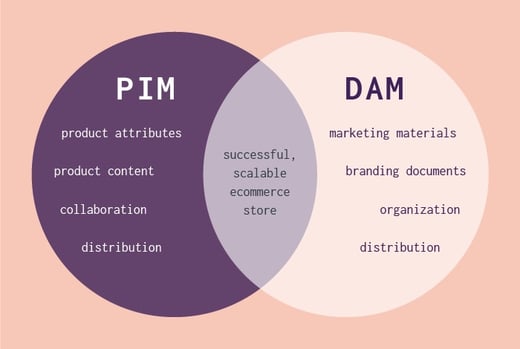 PIM vs DAM benefits for ecommerce