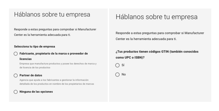 Suscribirte a la última versión de Google Manufacturer Center