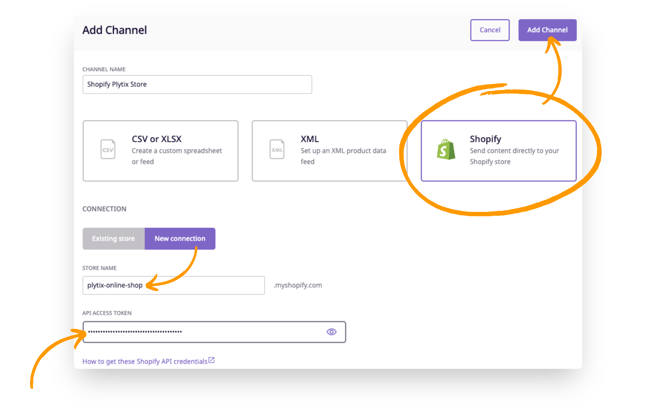 Direct integration to Shopify with Plytix PIM