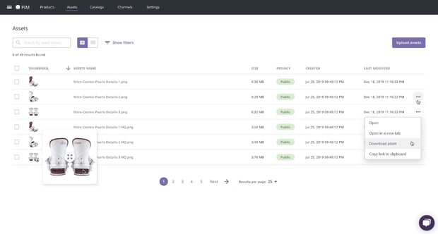 Example of Plytix PIM portal with product overview