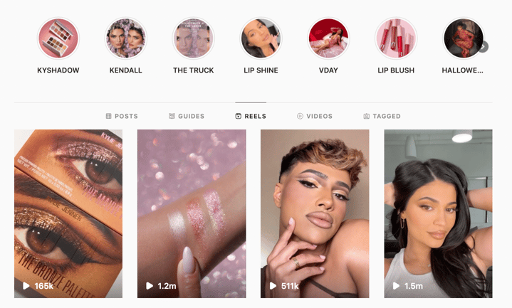 Kylie Jenner Instagram and TikTok shopping trends