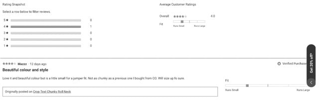 Amazon product review user generated information