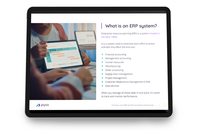PIM and ERP For Ecommerce - at a glance