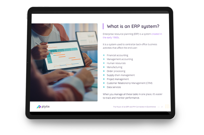 PIM and ERP For Ecommerce - at a glance PIM and ERP For Ecommerce - at a glance