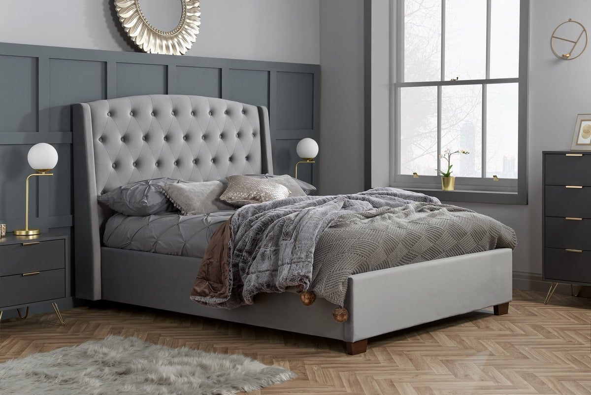Sleek modern Balmoral Bed - Birlea Furniture 