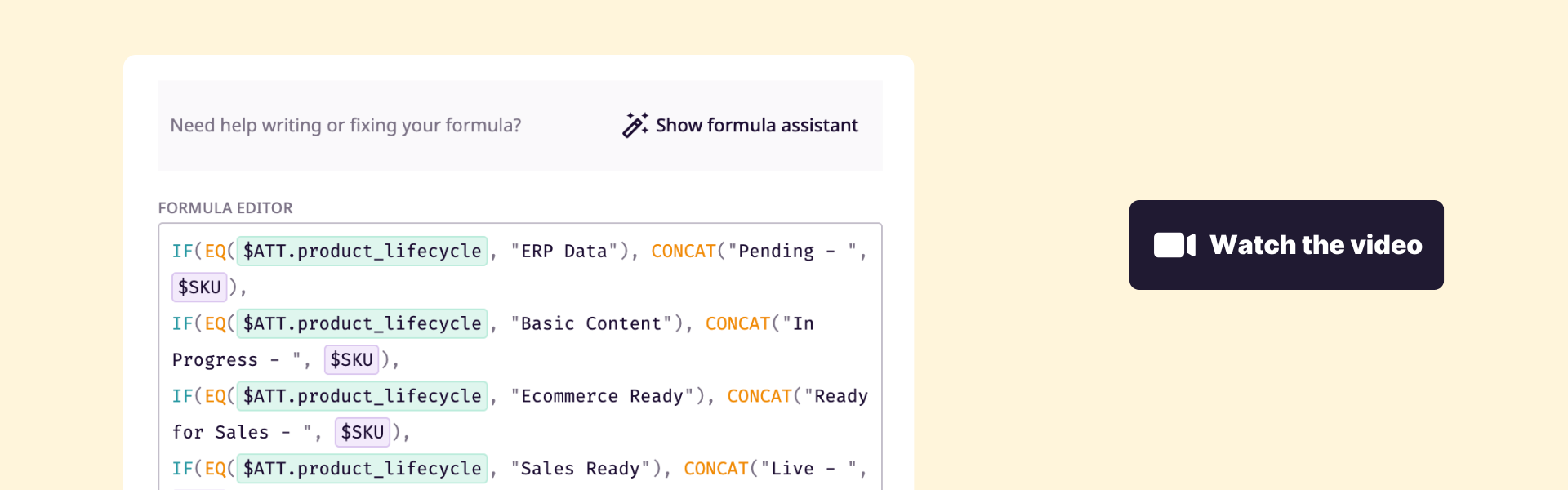 AI Formula Assistant