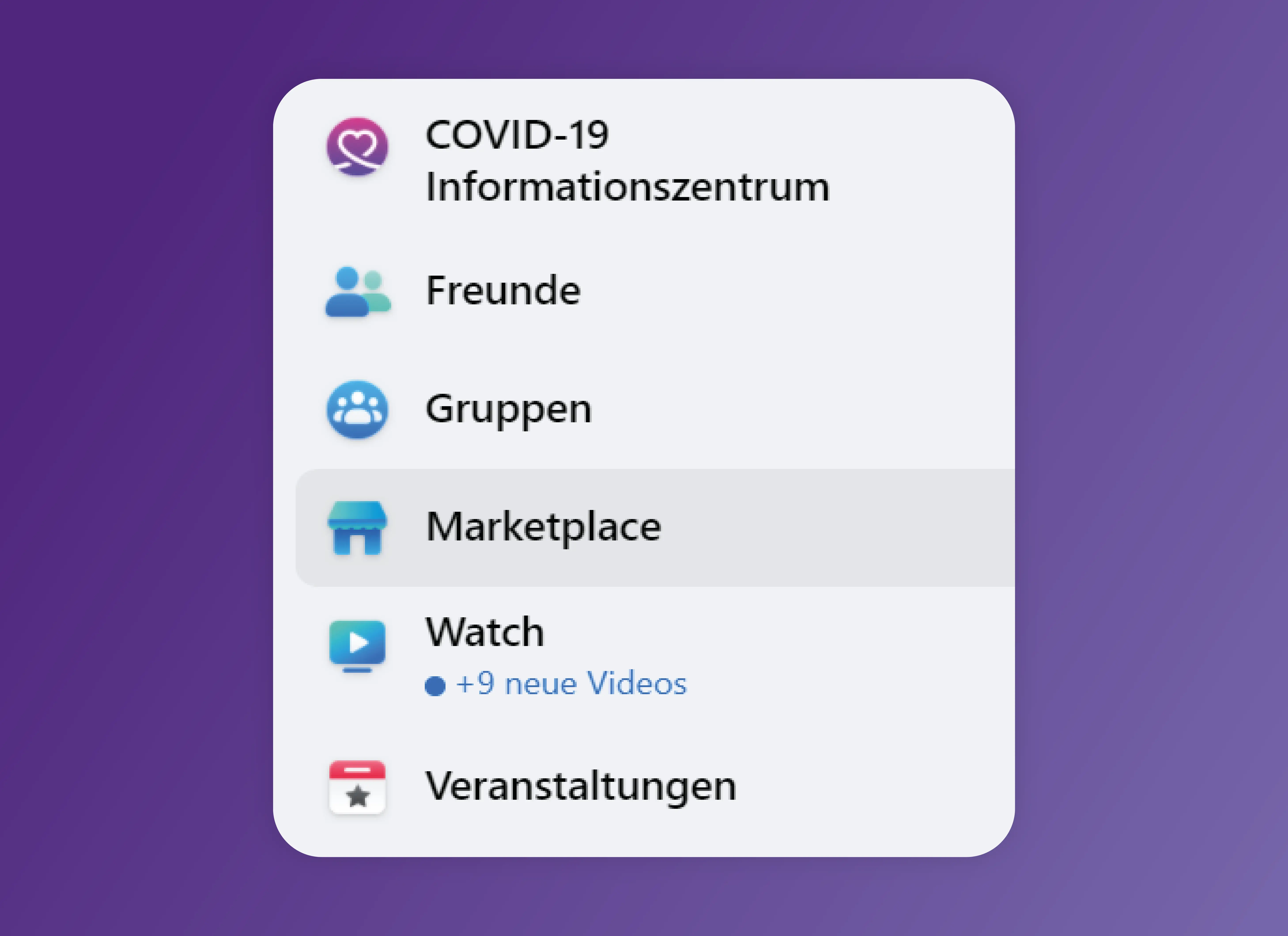 wo du den facebook marktplatz findest