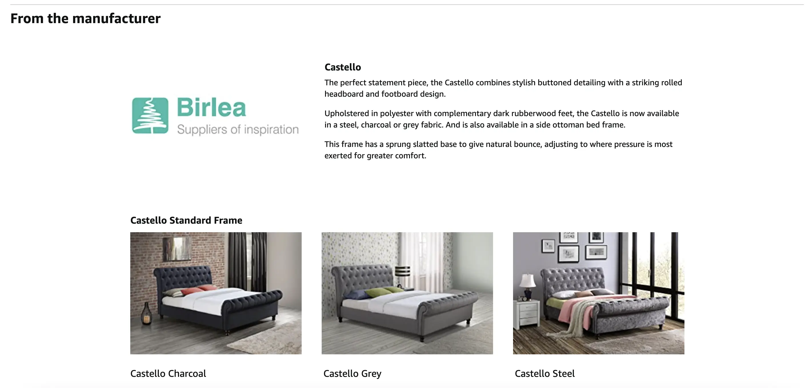 Birlea Furniture Manufacturer information in Amazon - Product Listing