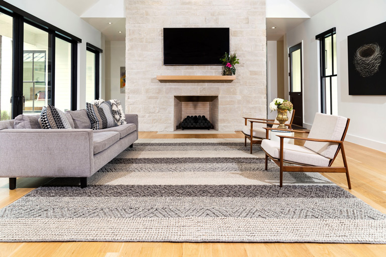 Feizy Rugs handwoven Berkeley Collection in modern living room