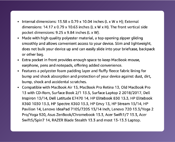 Using Keywords In Your Product Description and Bullet Points