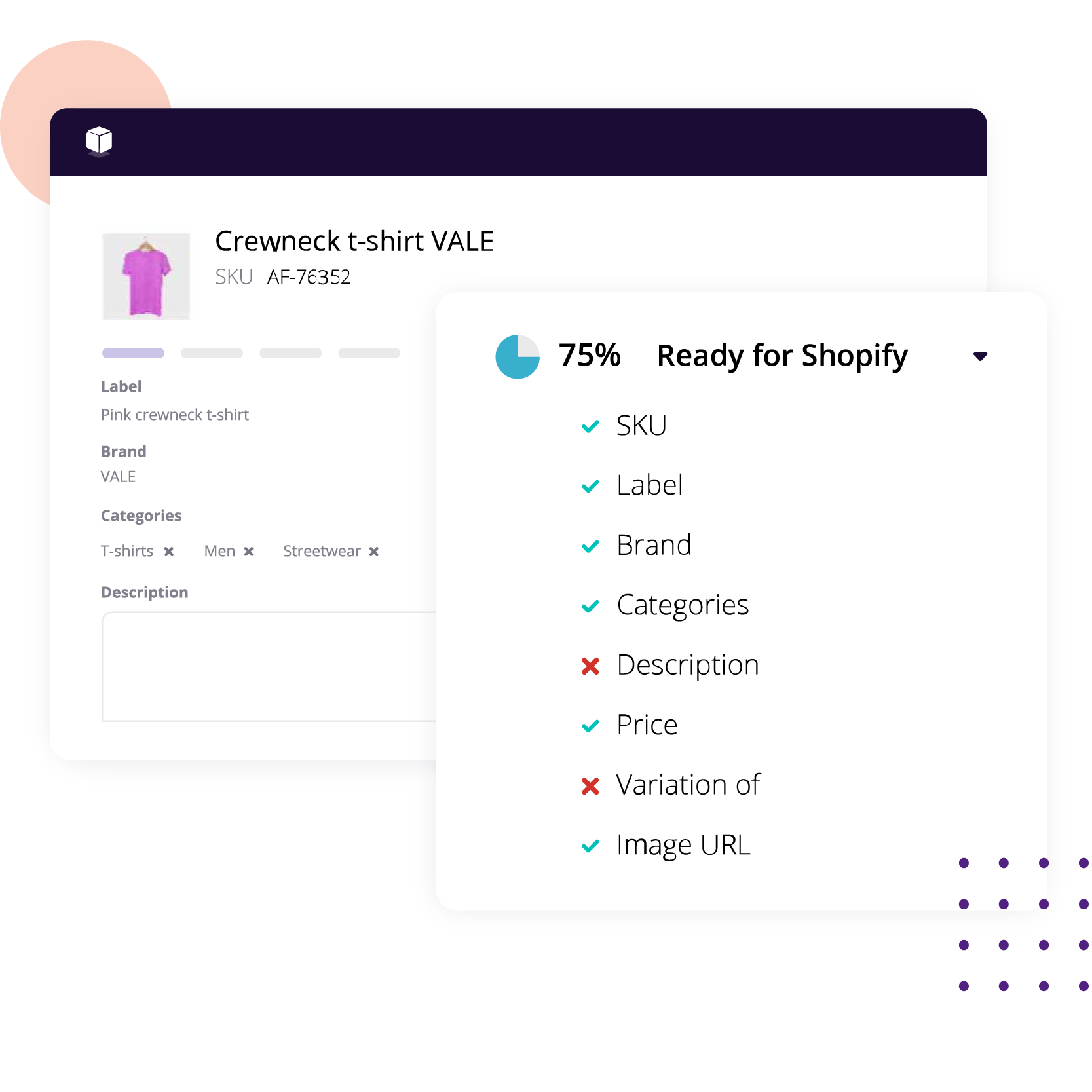 Plytix PIM completion attributes for Shopify