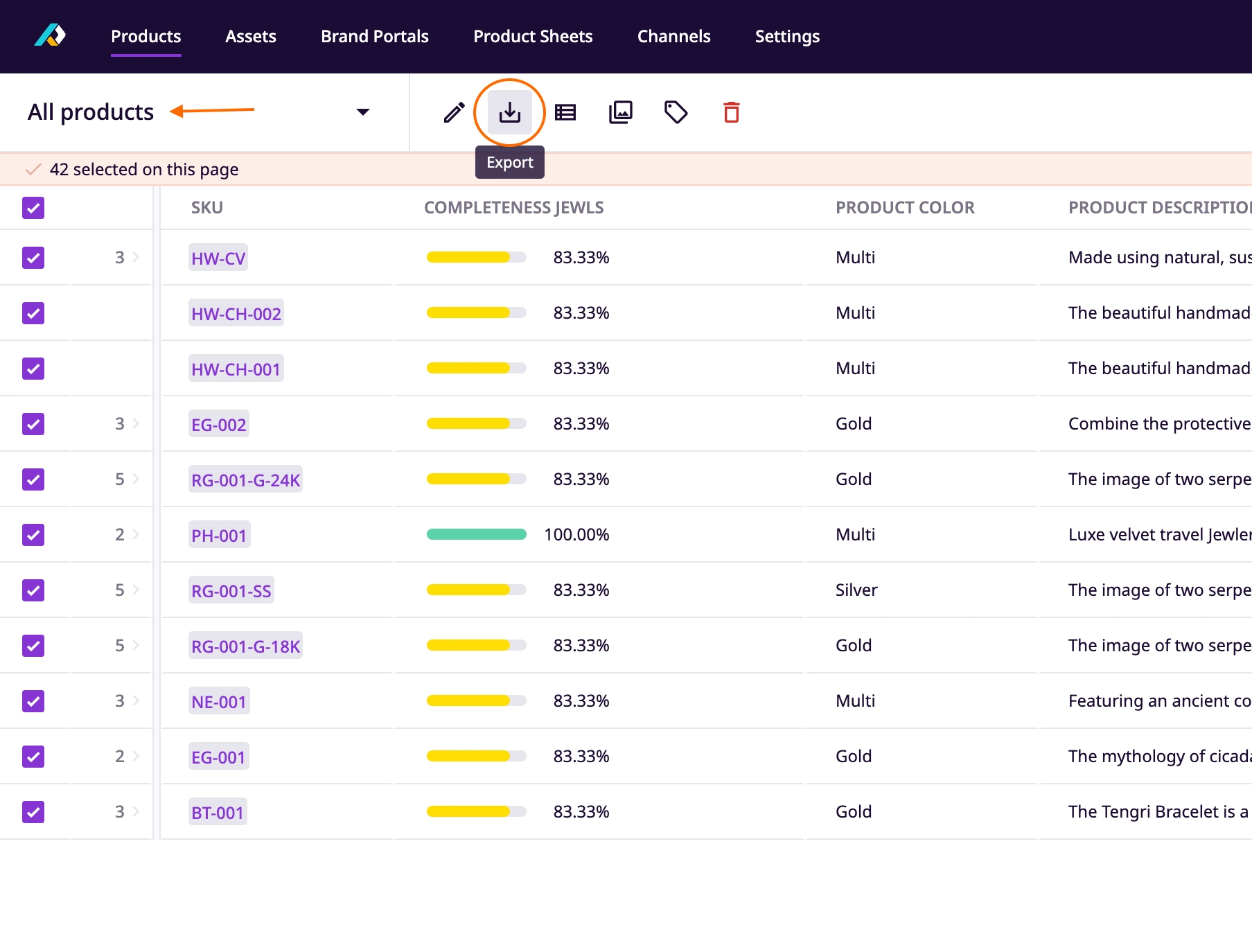 Exporting product data from Plytix PIM to WooCommerce